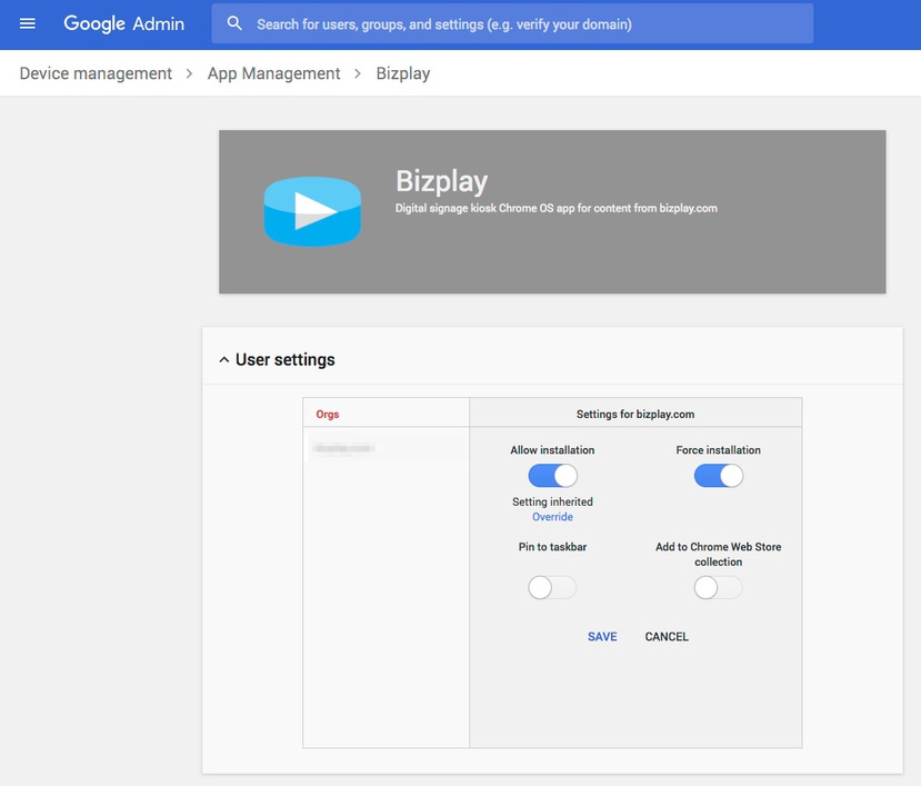 Configure User Settings of Hi-Def Signage app